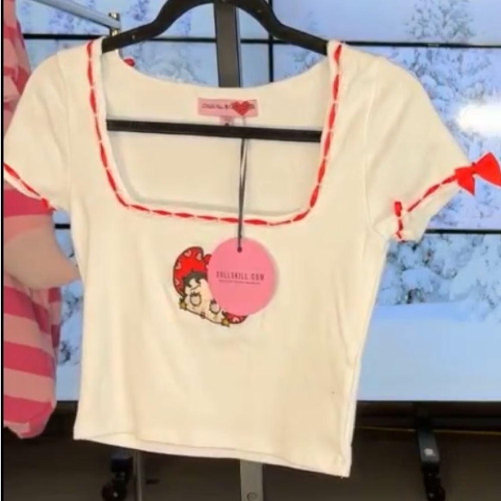 Sugar thrillz square neck Betty boop tee